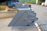 Custom Metal Fabricated Carbon Steel Backhoe Bucket for Construction Industry - 2
